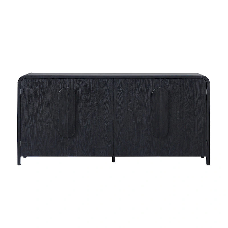 Buffet d'angle arrondi moderne de 162 cm