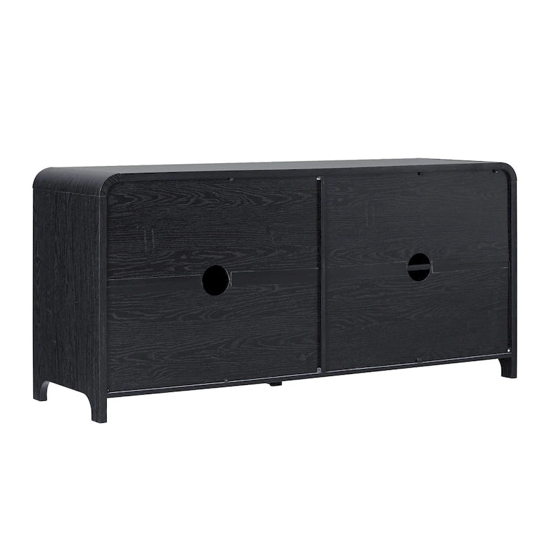 Buffet d'angle arrondi moderne de 162 cm