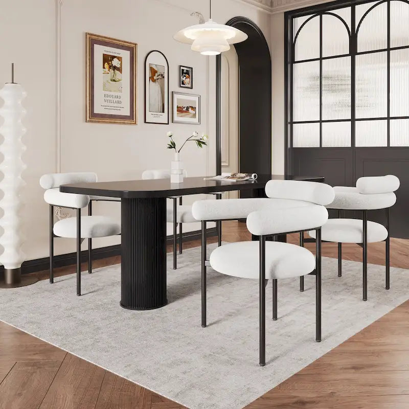 Fauteuil en tissu moderne avec pieds en métal