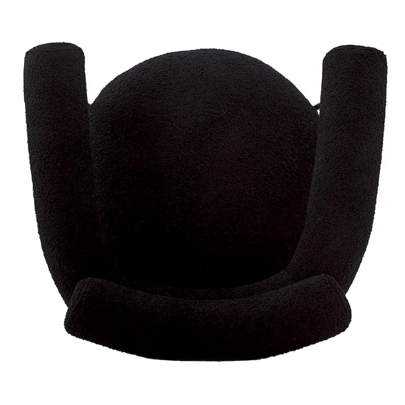 Fauteuil en tissu moderne avec pieds en métal