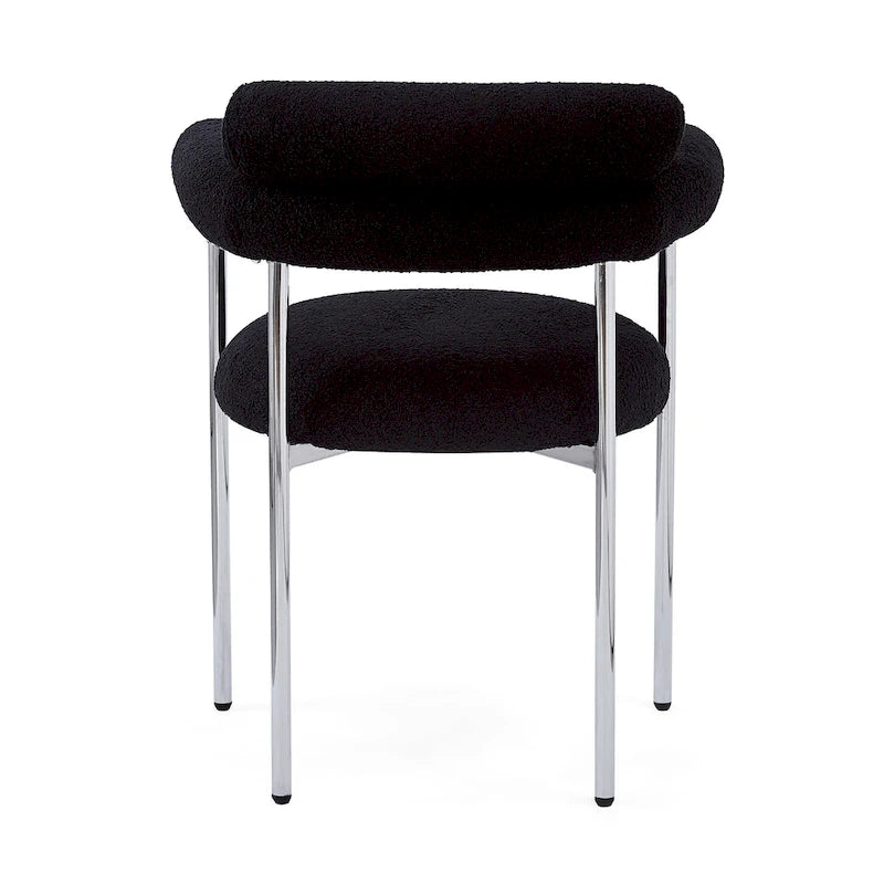Fauteuil en tissu moderne avec pieds en métal