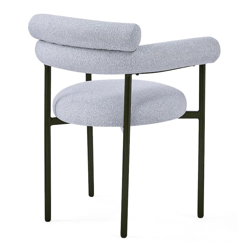 Fauteuil en tissu moderne avec pieds en métal