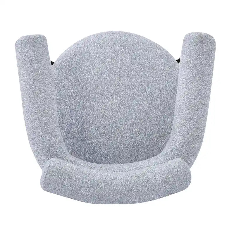 Fauteuil en tissu moderne avec pieds en métal
